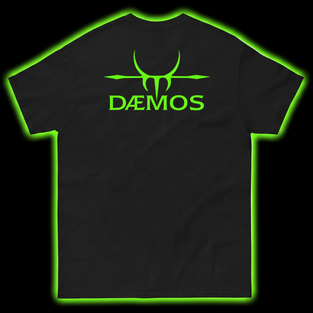 DÆMOS Logo Slime Green Back