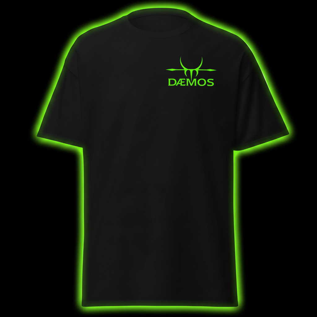 DÆMOS Logo Slime Green Front